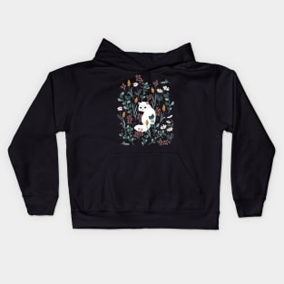 Cat in the meadow Kids Hoodie